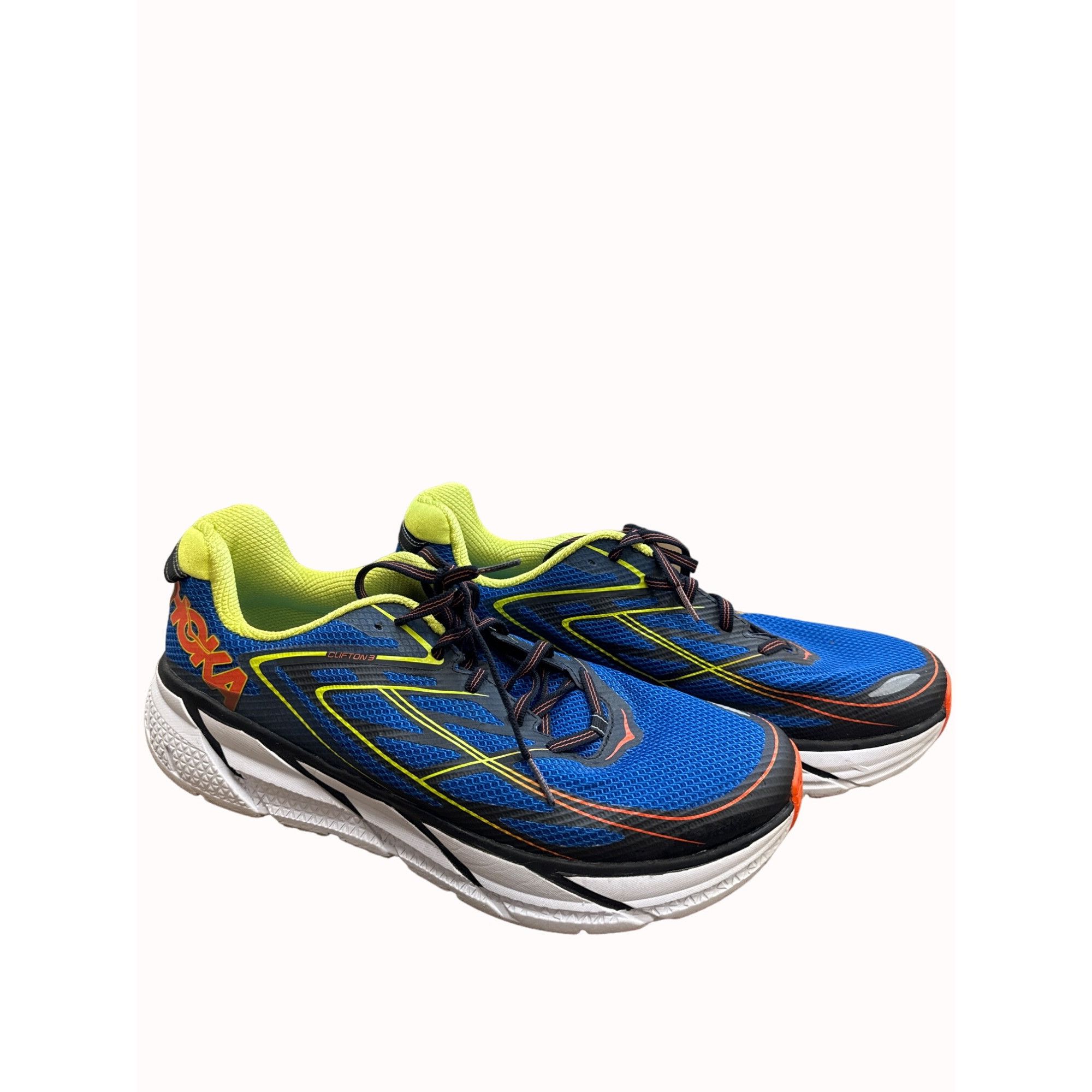 Hoka Hoka One One Clifton 3 mens blue running walking sneakers sh Size US 12 / EU 45 - 1 Thumbnail
