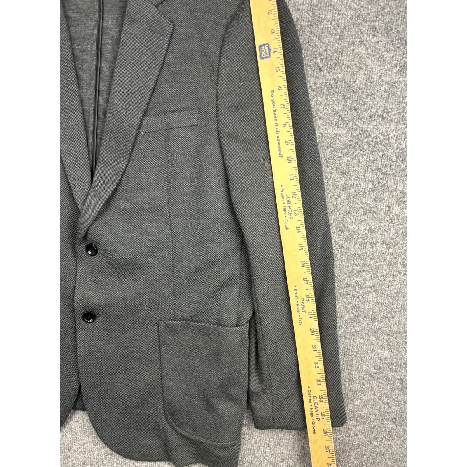 Vintage PJ Paul Jones Blazer Sport Coat Jersey Knit 2XL Gray Mens Jacket Coat Size US XXL / EU 58 / 5 - 4 Thumbnail