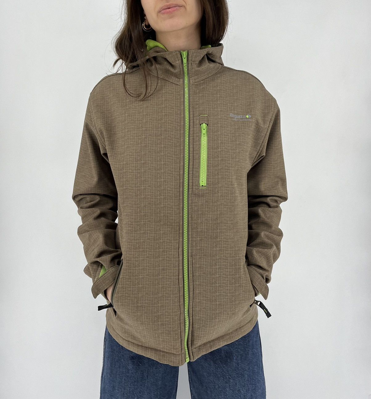 Vintage Regatta Softshell Outdoor Jacket/Waterproof Rain Jacket Size XS / US 0-2 / IT 36-38 - 5 Thumbnail