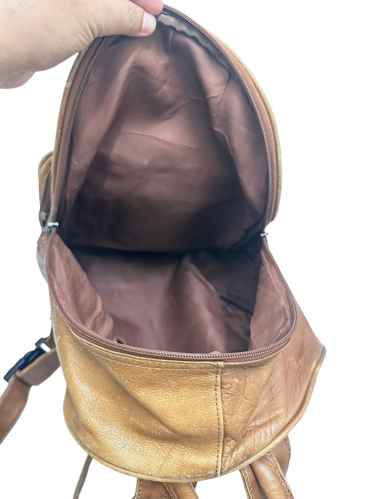 Genuine Leather × Japanese Brand × Vintage Archive Boulder Ridge Cowhide Leather Patina Backpack Size ONE SIZE - 7 Thumbnail