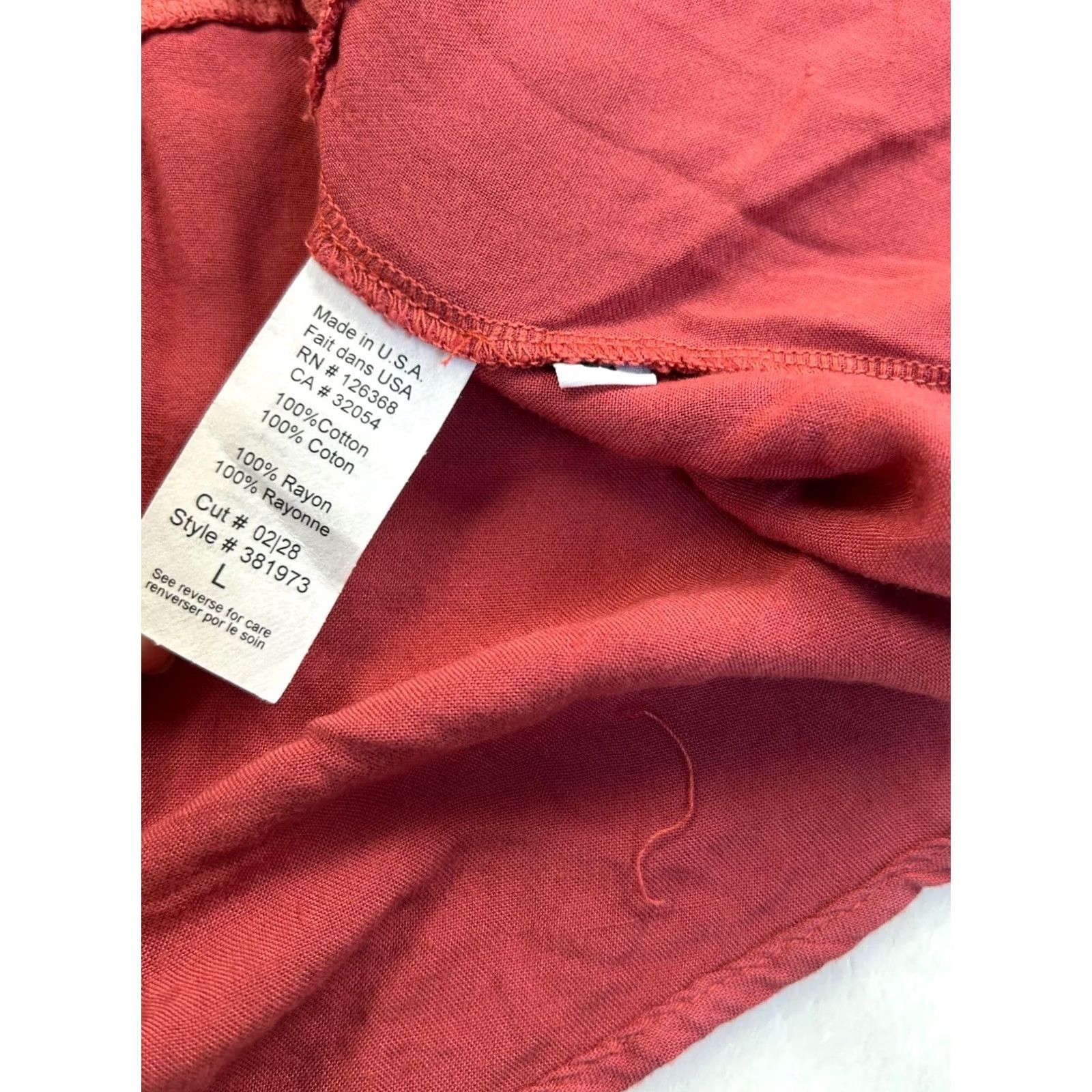 Anthropologie Anthropologie Left of Center Tunic Top Scoop Neck Corset Back Red Womens Large Size L / US 10 / IT 46 - 5 Thumbnail