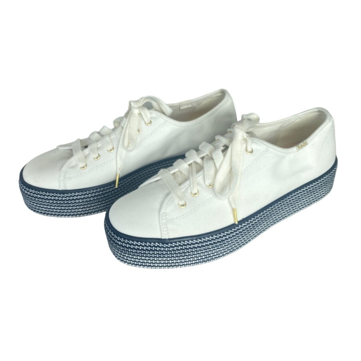Keds Keds Women's Triple Up Webbing Canvas Sneaker Women's 10 Whi Size US 10 / IT 40 - 5 Thumbnail