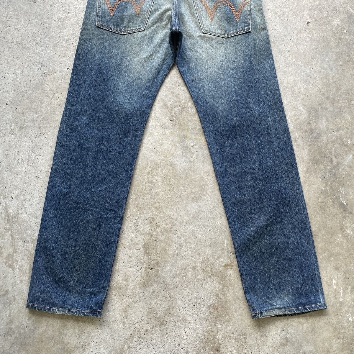 Japanese Brand W34 Vintage Edwin Rusty Jeans Distressed Faded Denim Pants Size US 34 / EU 50 - 10 Thumbnail