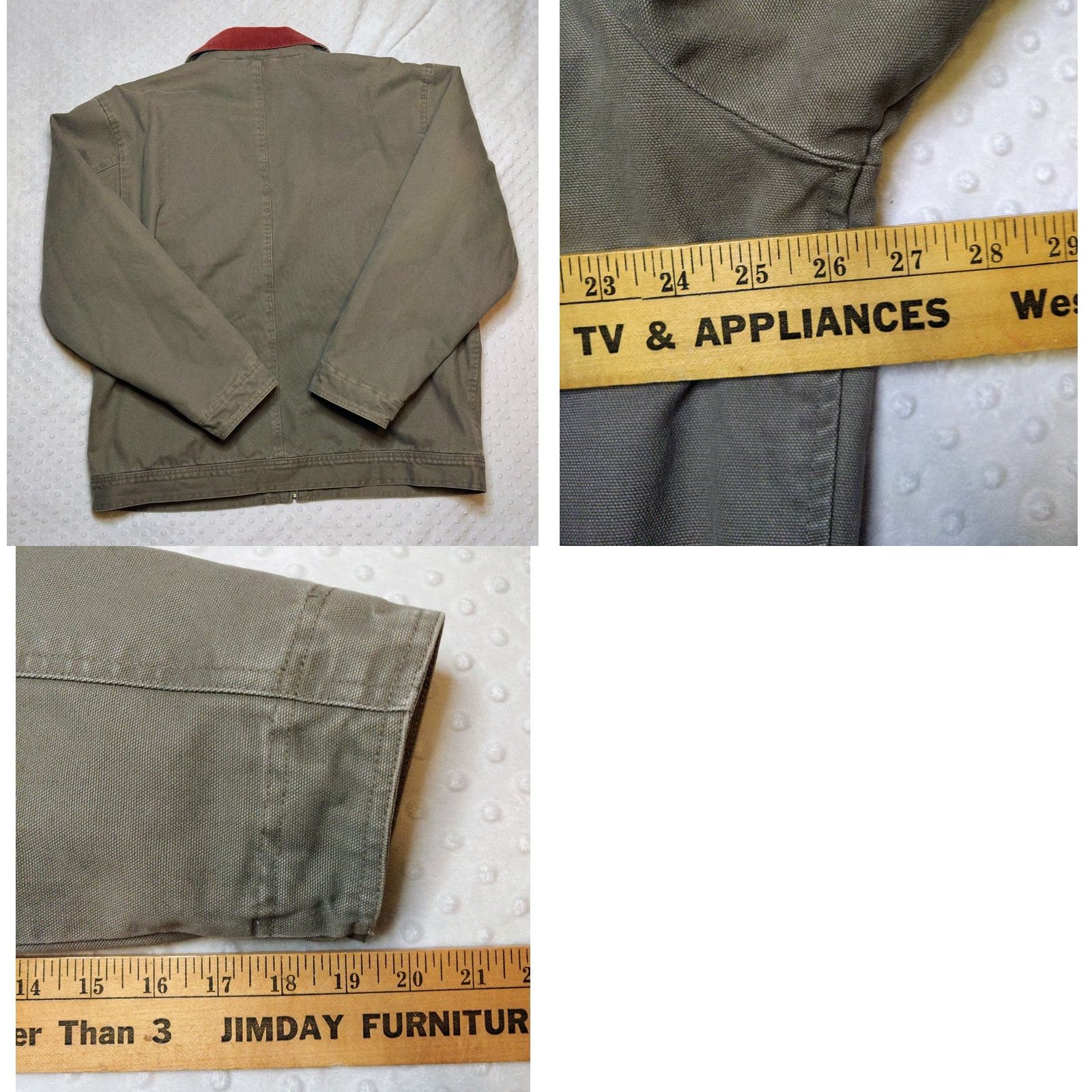 Vintage Swingster Jacket XL Workwear Cotton Canvas Grey Vintage Mens Coat Short Zip Hooded Pockets Clothing USA 90s Retro Utility Jacket Size US XL / EU 56 / 4 - 8 Thumbnail