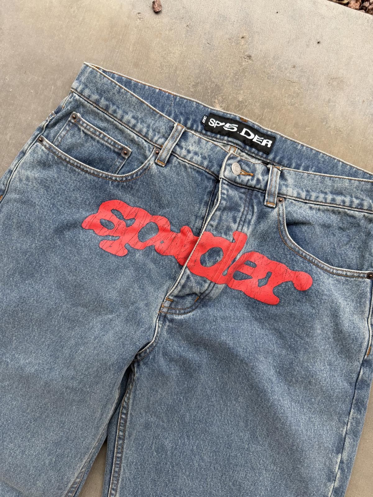 Other Sp5der V3 Indigo Denim Jeans Size 32 Light Wash NWT Size US 32 / EU 48 - 2 Thumbnail