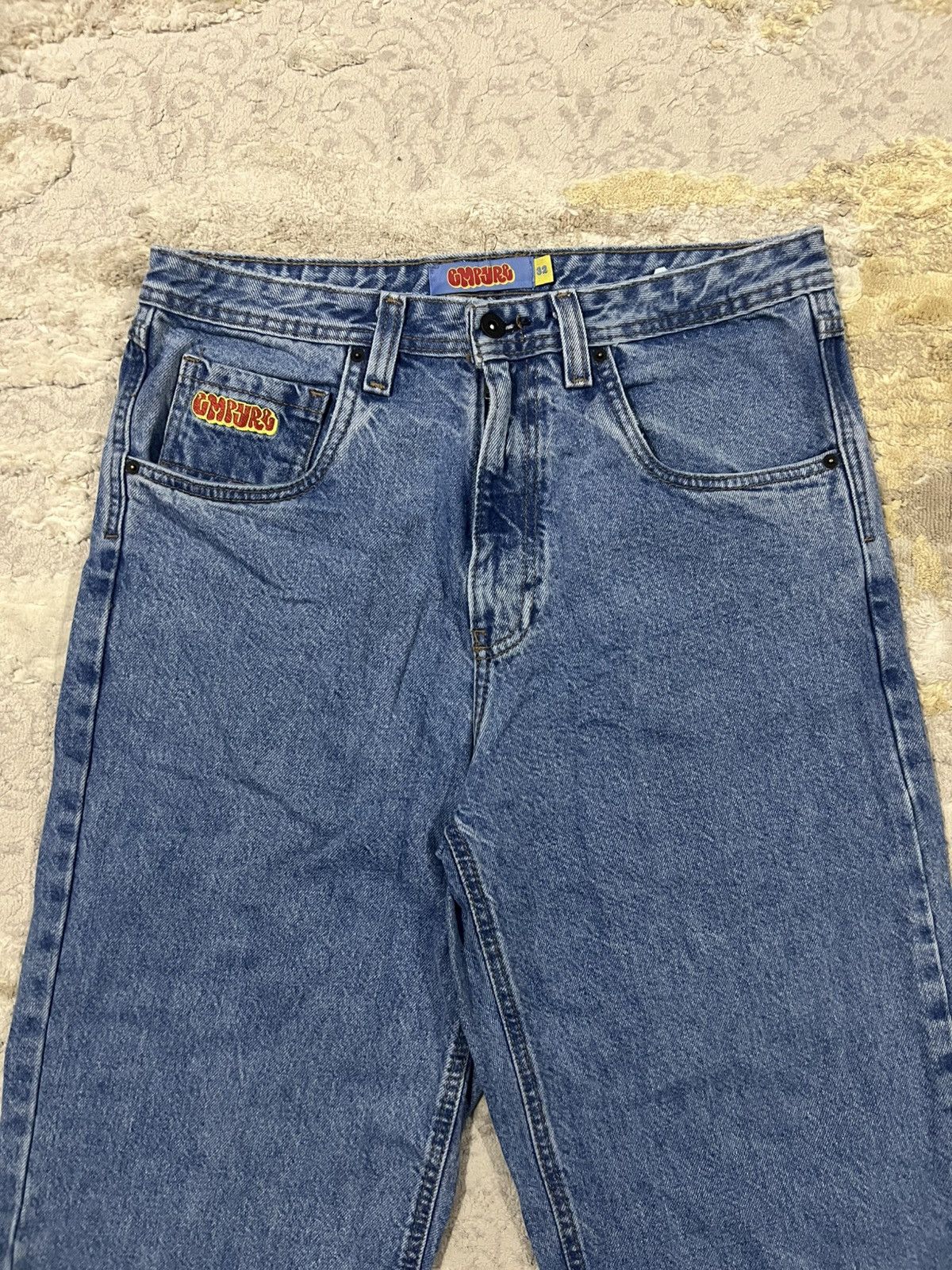 Empyre Y2K Empyre Loose Fit Light Wash Baggy Jeans Denim Skate Size US 32 / EU 48 - 3 Thumbnail