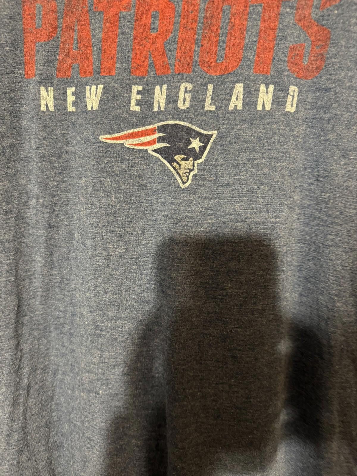 The Unbranded Brand New England Patriots S/S T-Shirt Men L Blue Tee NFL Football Size ONE SIZE - 3 Thumbnail