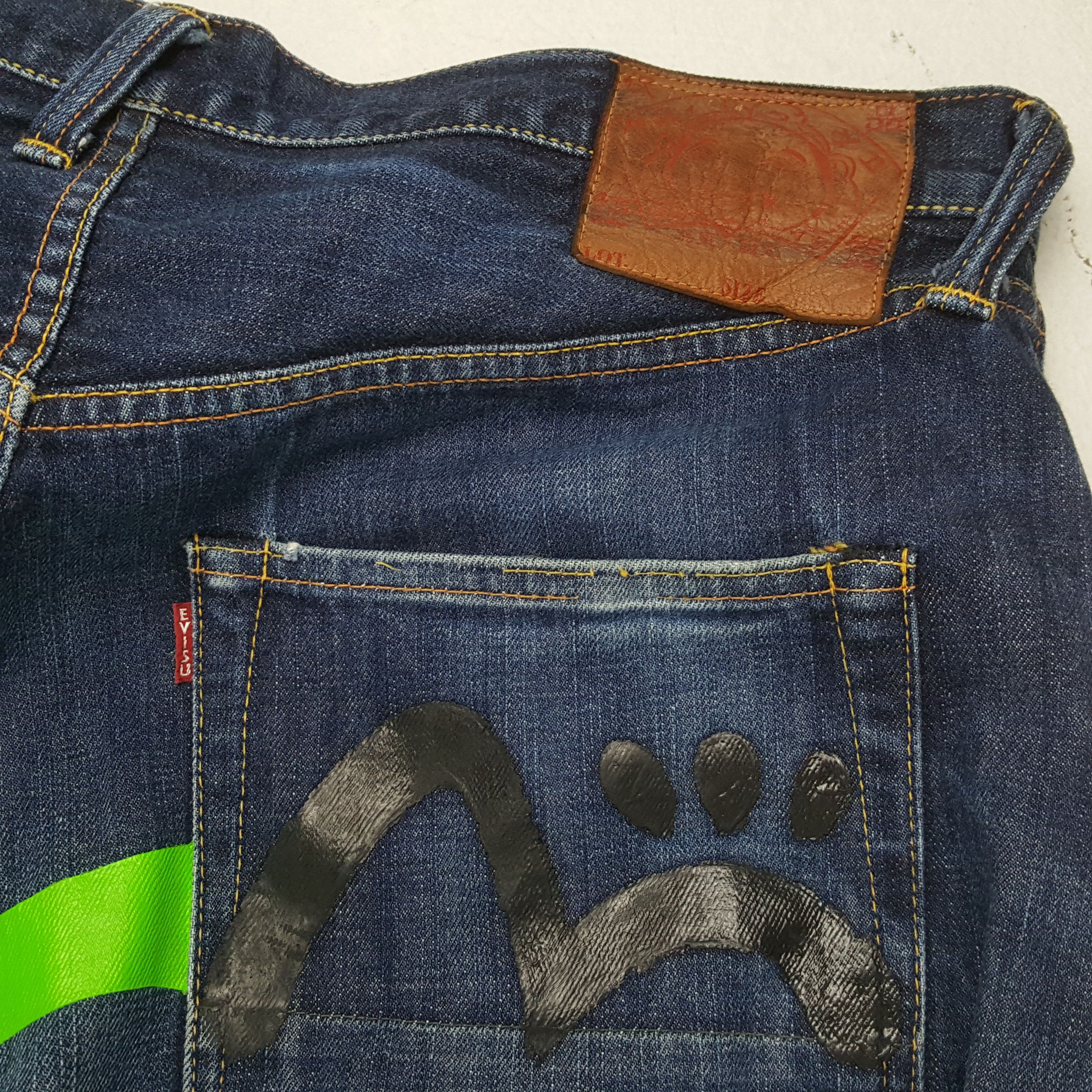 Japanese Brand × Vintage EVISU Japanese Brand Fashion Style Custom Daicock Jeans Size US 35 - 14 Thumbnail