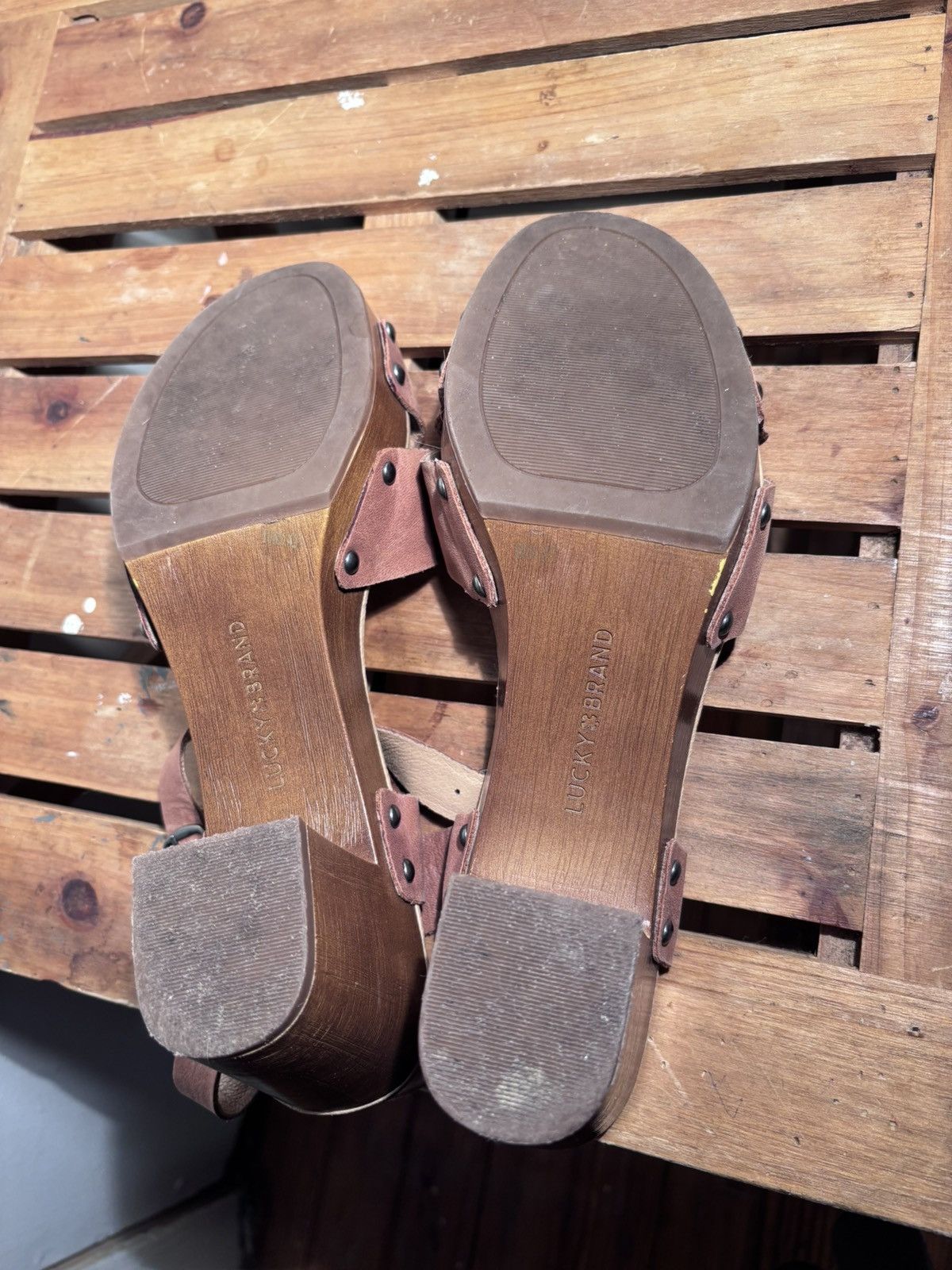 Lucky Brand Lucky Brand Block Heel Sandal Size US 10 / IT 40 - 5 Thumbnail