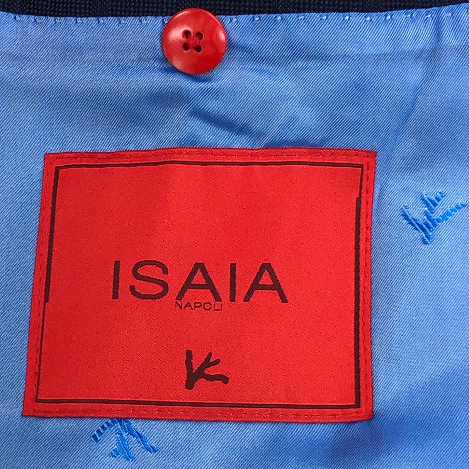 Isaia ISAIA Size 46L Sport Coat Blazer Base S Timeless 140s Blue Size 46L - 17 Thumbnail