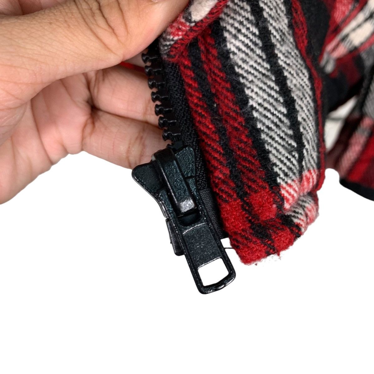 Japanese Brand OCTOPUS ARMY Tartan Button Zipper Hooded Jacket #0462-C21 Size US XL / EU 56 / 4 - 15 Thumbnail