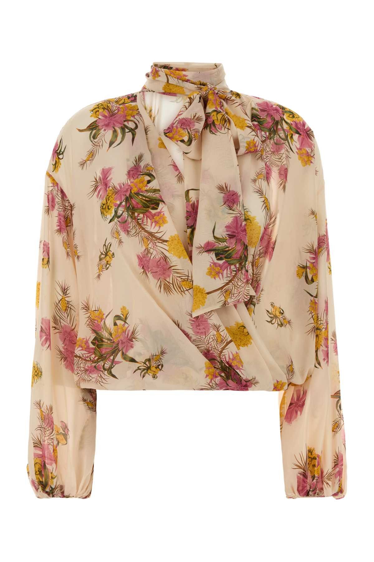 Blumarine Printed Georgette Blouse Size M / US 6-8 / IT 42-44 - 1 Thumbnail