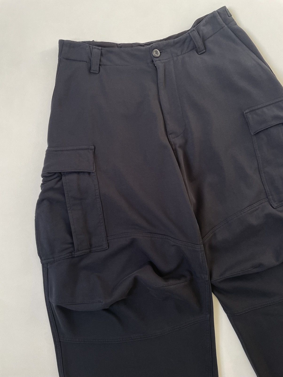 Balenciaga 2022 Wide Leg Black Jersey Cargo Pants Size US 34 / EU 50 - 6 Thumbnail