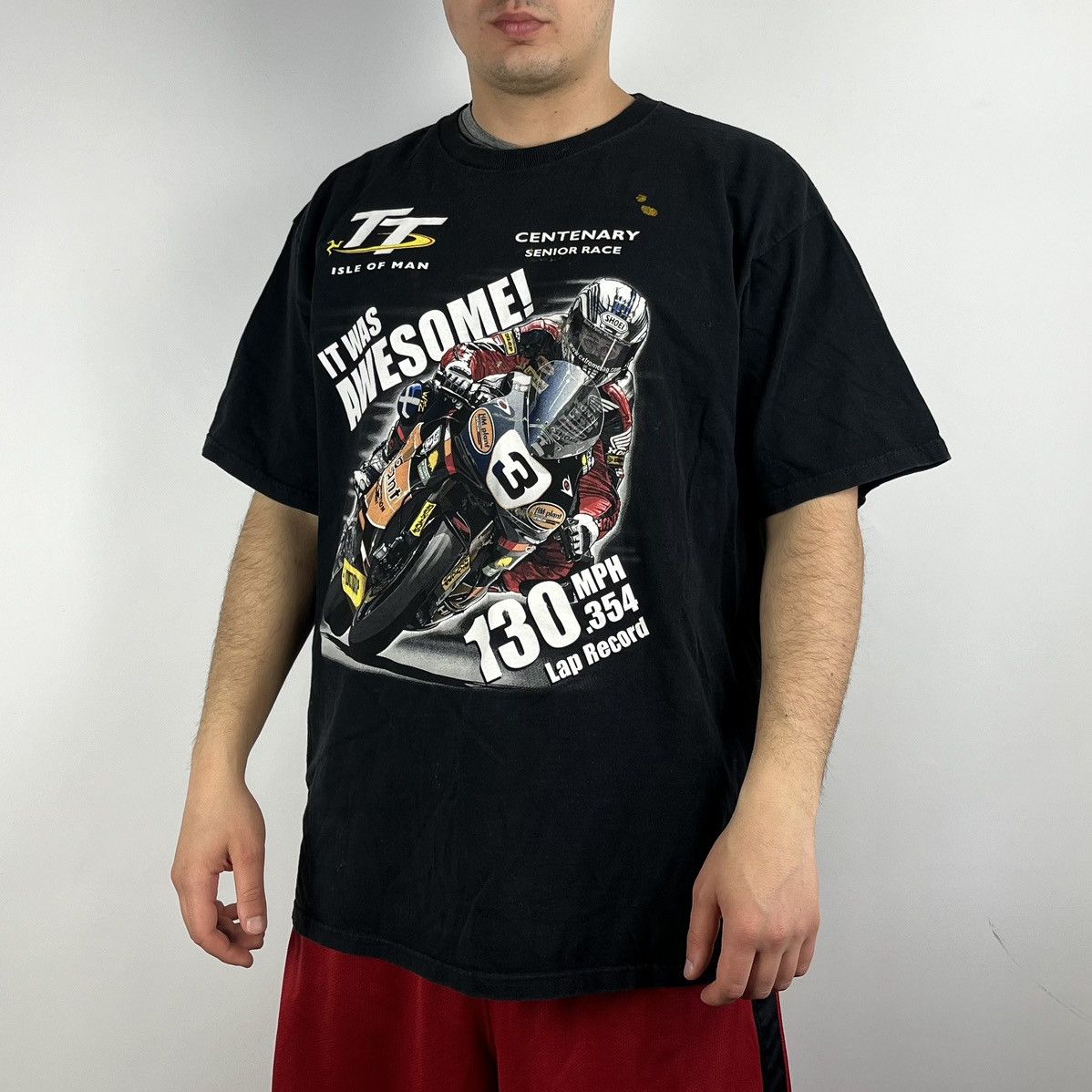 Band Tees Isle of man centenary senior race racing T-shirt size XLarge Size US XL / EU 56 / 4 - 1 Thumbnail