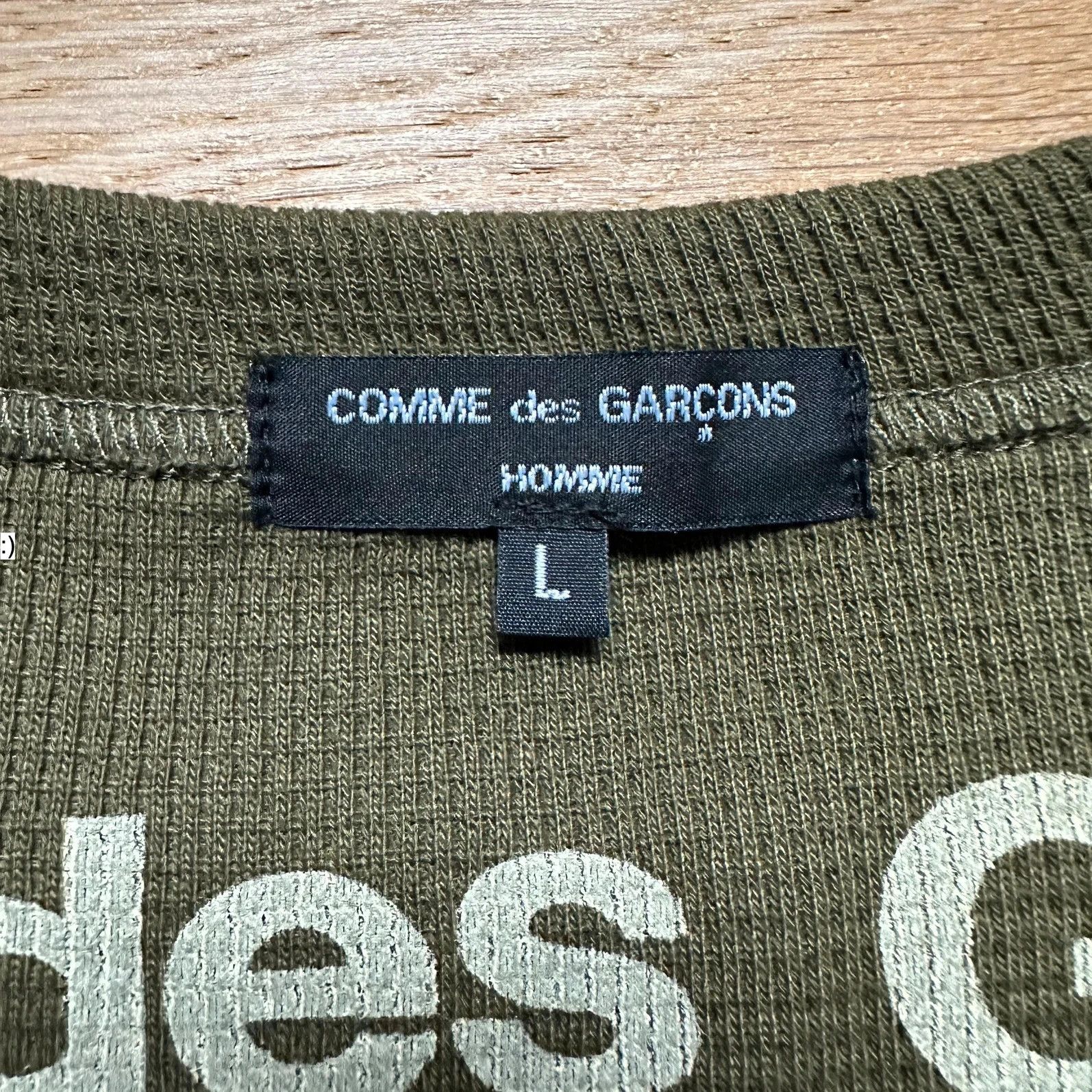 Comme des Garcons Homme Plus Sweatshirt Crewneck Comme des Garcons Homme Olive (2007) Size US L / EU 52-54 / 3 - 4 Thumbnail