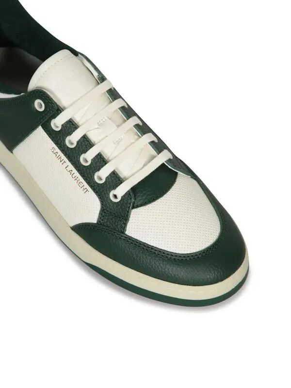 Saint Laurent Paris o1bcso1str1225 SL/61 Sneakers In Perforated Leather in White Size US 11 / EU 44 - 4 Thumbnail