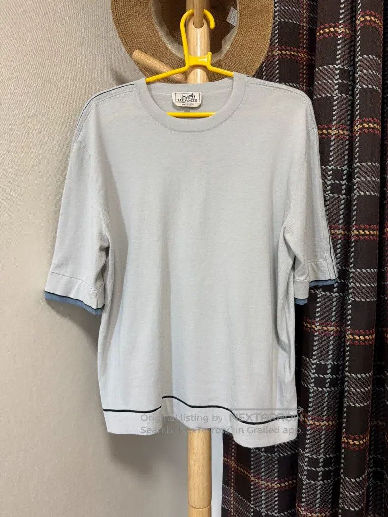 Hermes Hermes Knitted short-sleeve Size US L / EU 52-54 / 3 - 1 Thumbnail