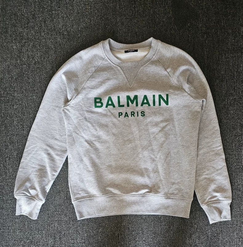 Balmain Balmain Men's Flocked Sweatshirt-yf Size US S / EU 44-46 / 1 - 1 Thumbnail