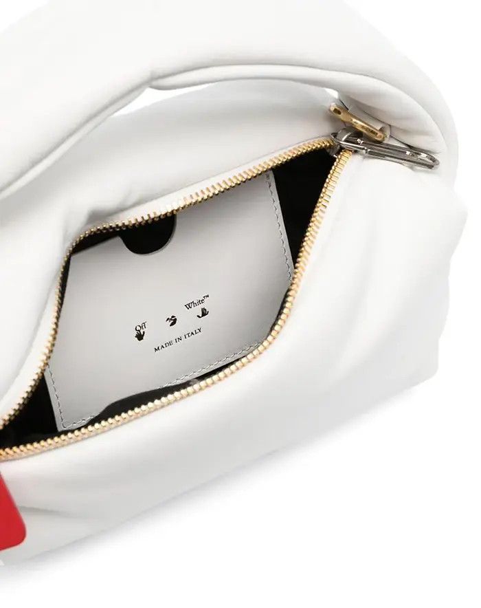 Off-White o1y1225 Size : OS / Leather Handbag in White Size ONE SIZE - 3 Thumbnail