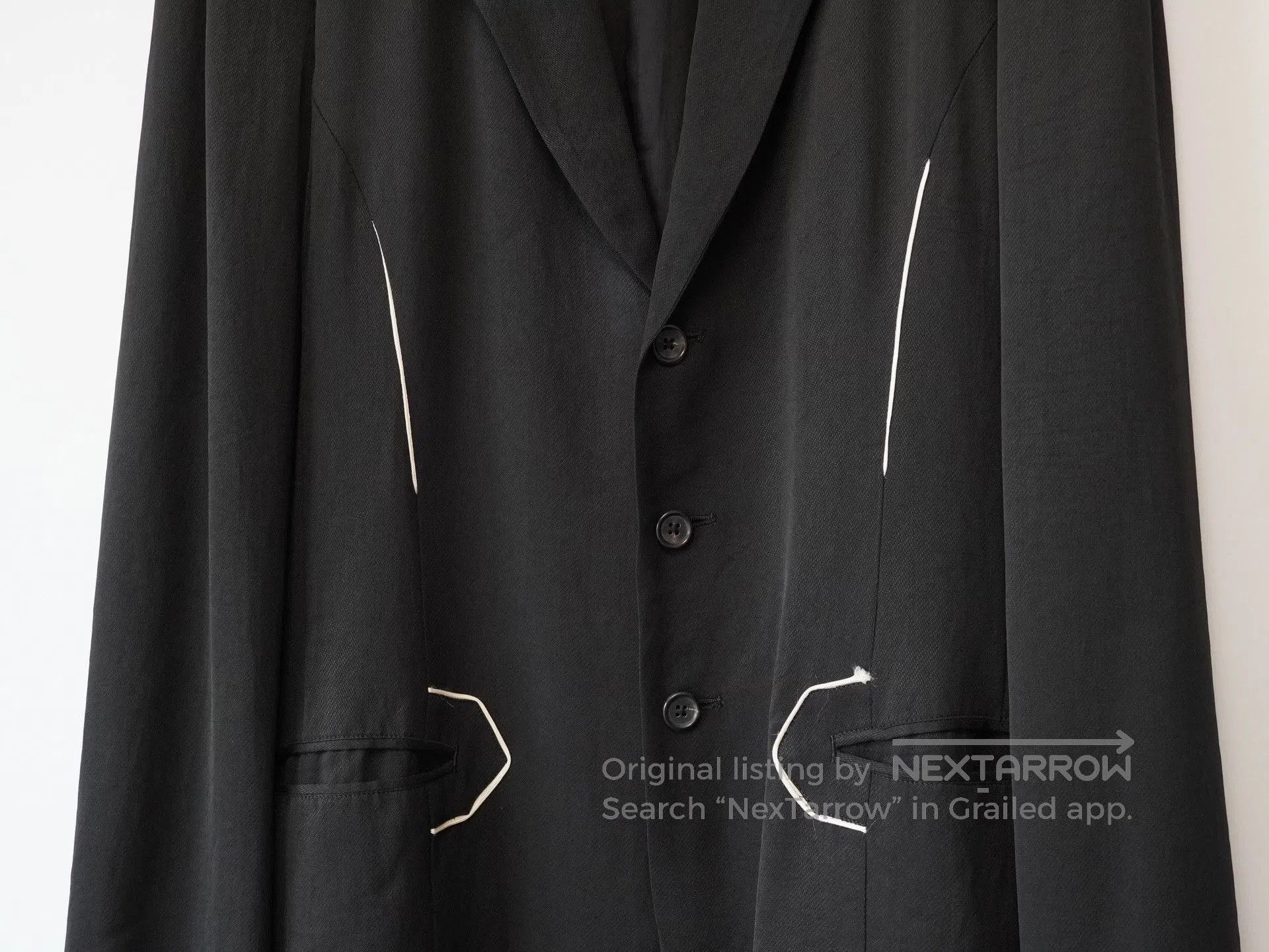 Yohji Yamamoto Yohji Yamamoto 97SS White Line Jacket. Size US M / EU 48-50 / 2 - 3 Thumbnail