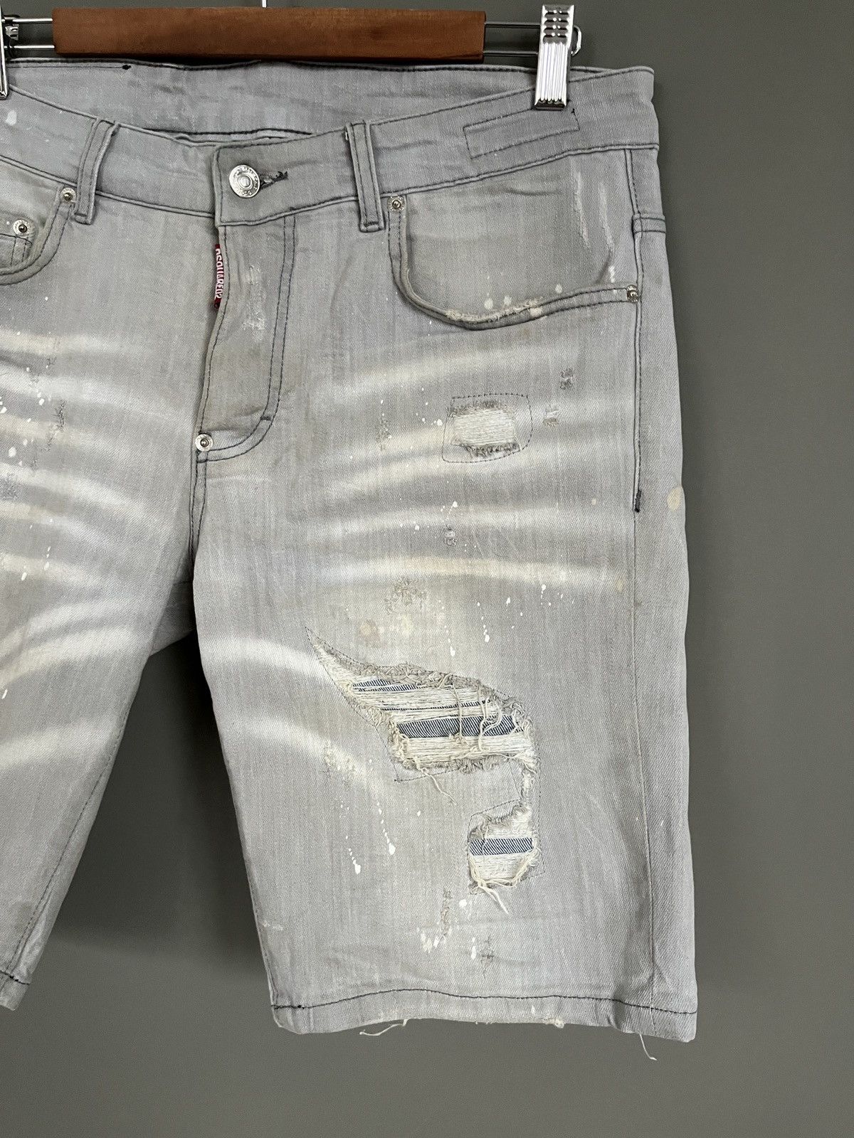 Dsquared2 Dsquared2 Distressed Gray Shorts Size US 32 / EU 48 - 3 Thumbnail