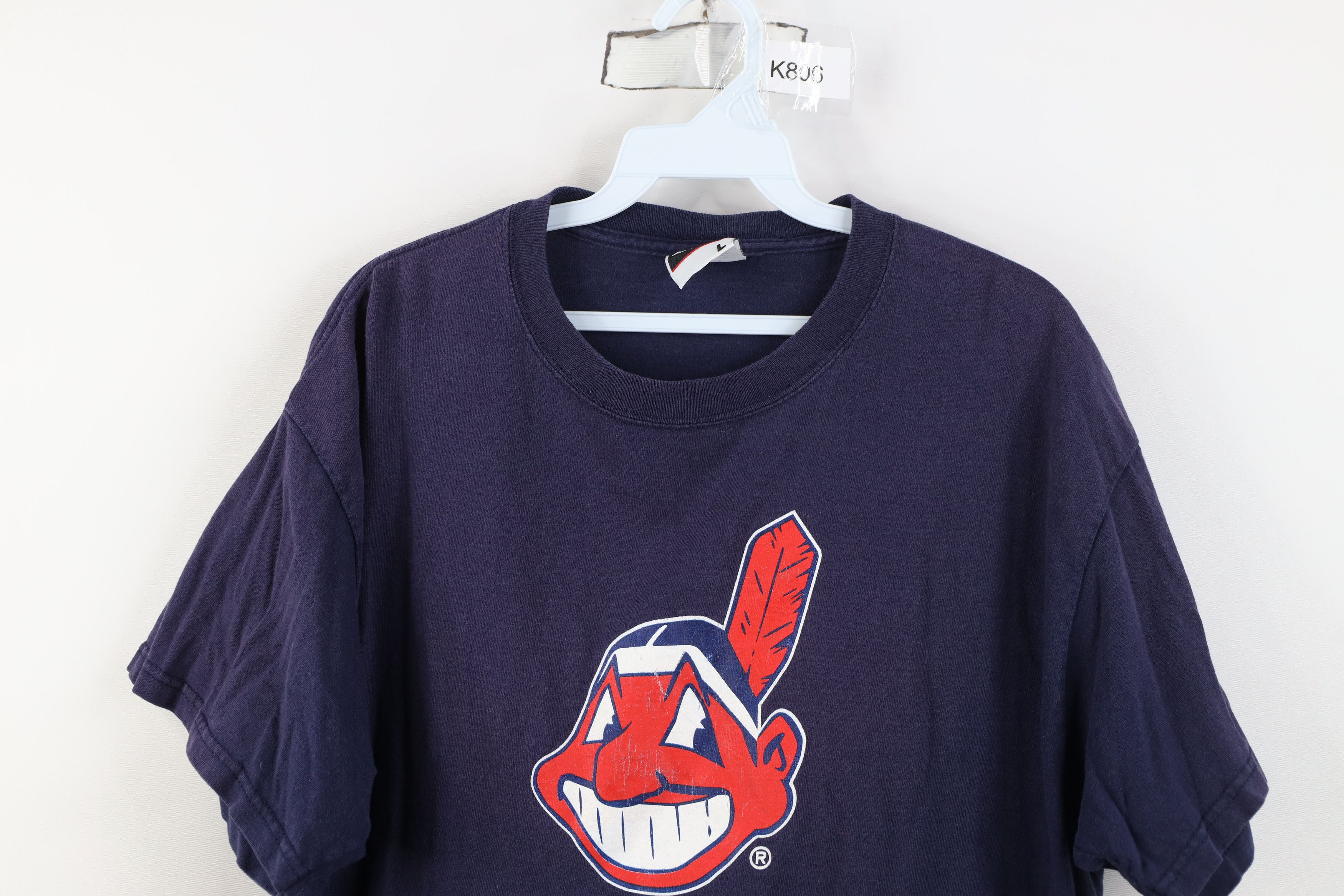 Vintage Vintage 90s Chief Wahoo Cleveland Indians Baseball T-Shirt Size US L / EU 52-54 / 3 - 2 Thumbnail