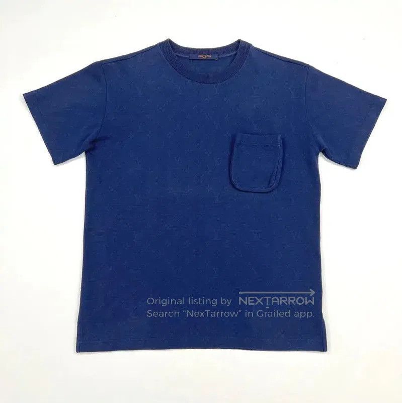 Louis Vuitton Blue Cotton Graphic T-Shirt .
