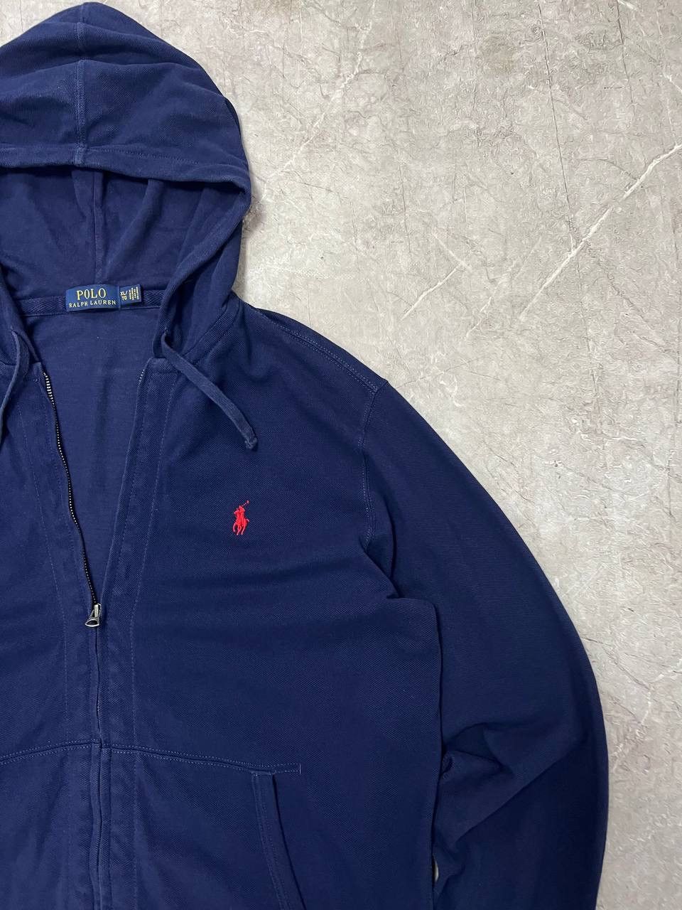 Polo Ralph Lauren Polo Ralph Lauren Zip Up Hoodie Pony Sweatshirt Navy Blue XL Size US XL / EU 56 / 4 - 7 Thumbnail