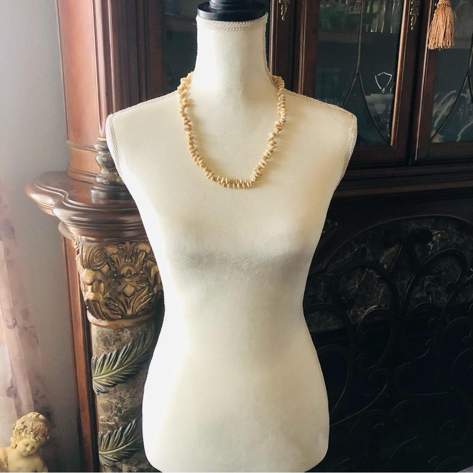 Vintage Vintage boho Scolecite beaded necklace Size ONE SIZE - 6 Thumbnail