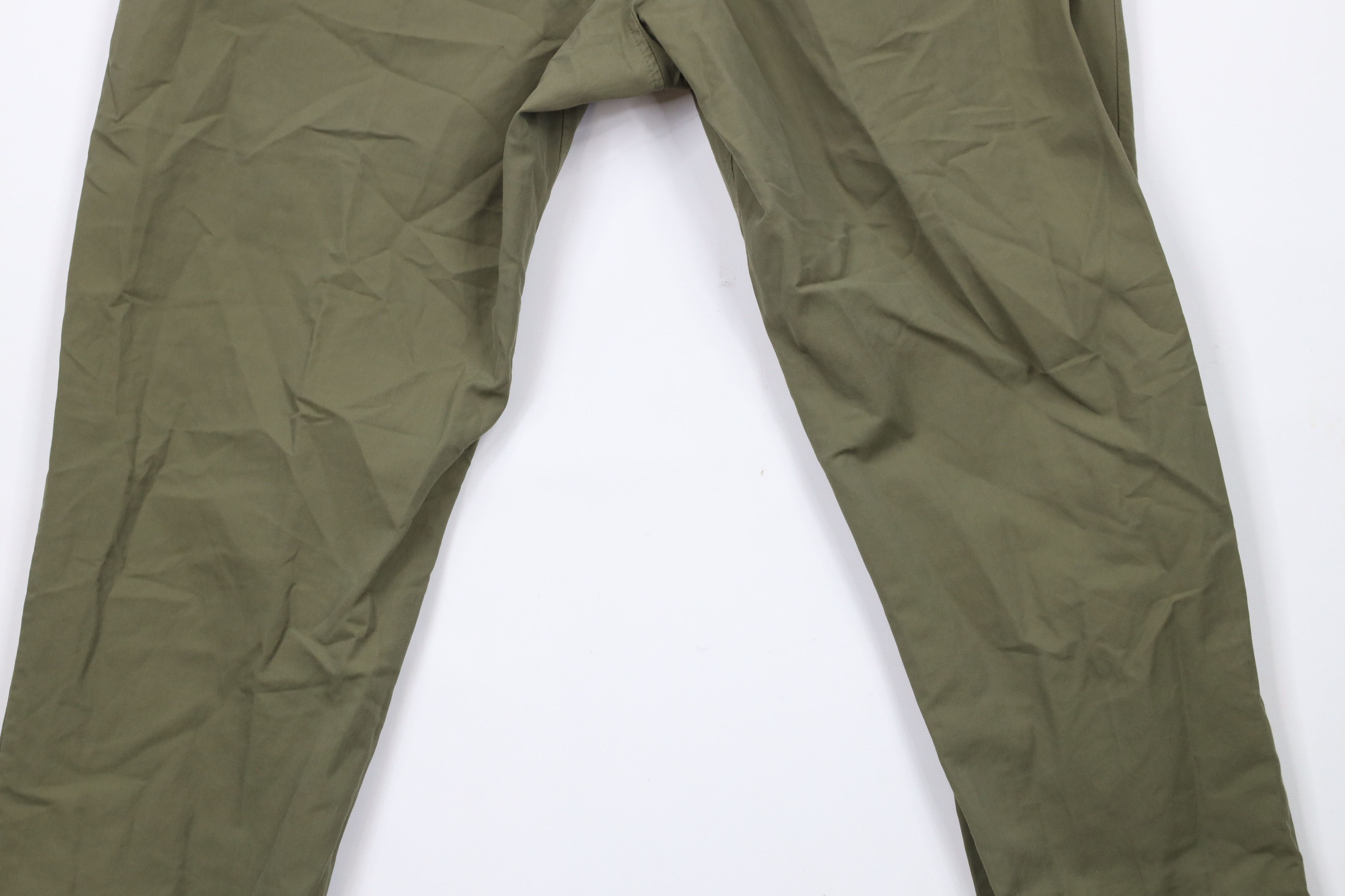 Nike × Vintage Vintage Nike Mini Swoosh Cuffed Joggers Pants Olive Green Size US 36 / EU 52 - 11 Thumbnail