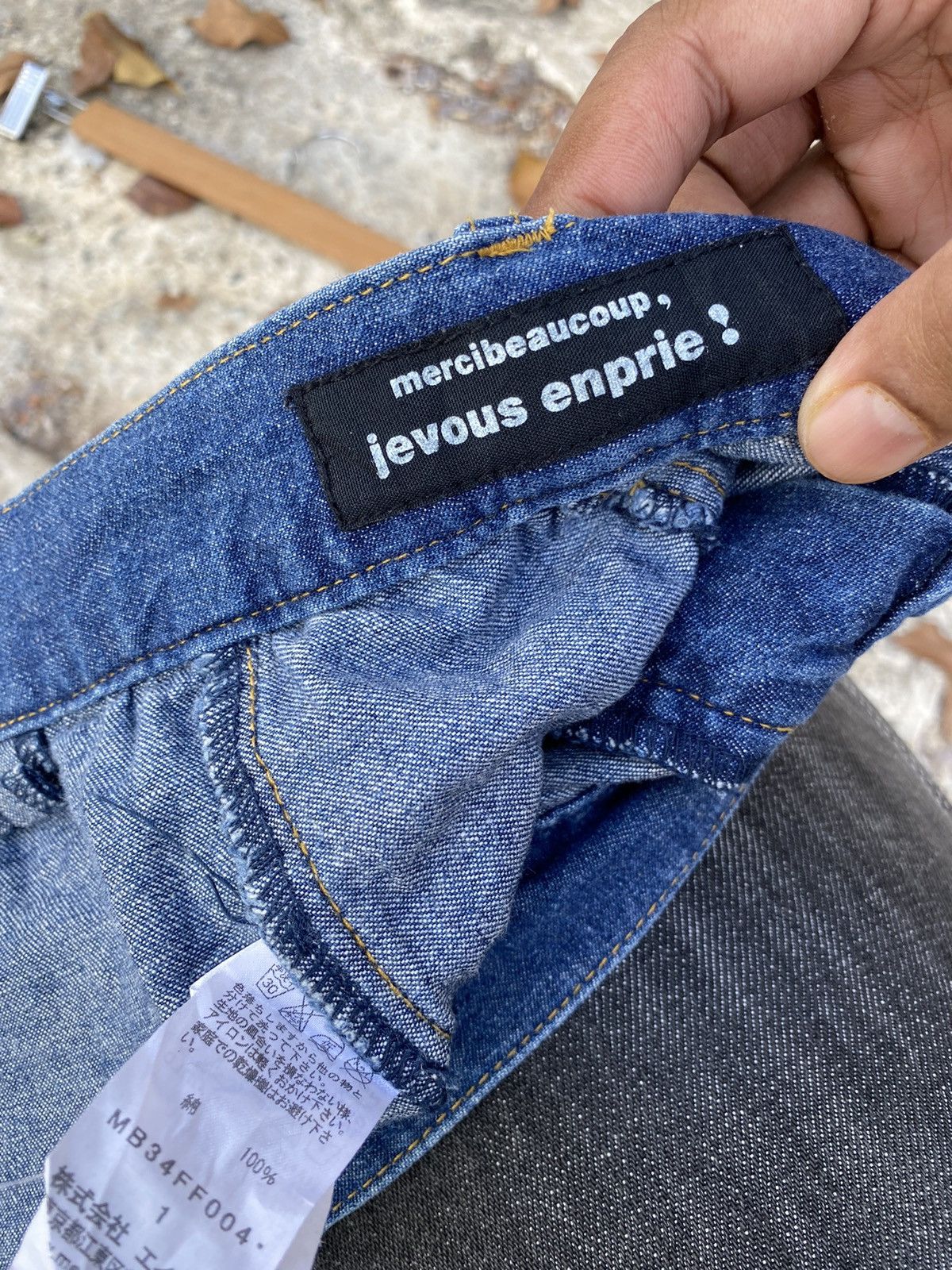 mercibeaucoup 🔥 Very Rare 🔥 Vintage Mercibeaucoup Denim Pant Issey Miyake Size US 31 - 11 Thumbnail