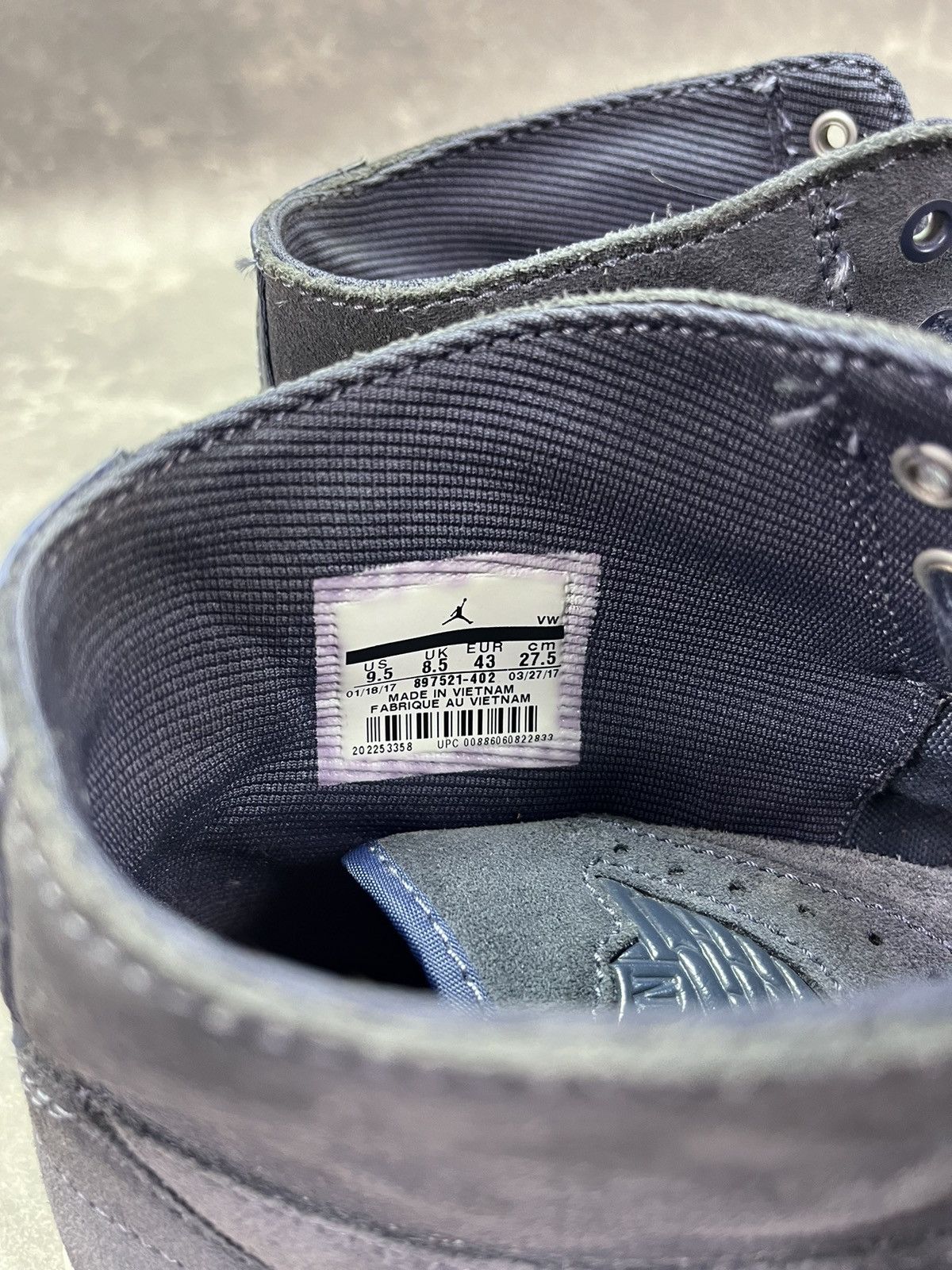 Jordan Brand Air Jordan 2 Retro Deconstructed Thunder Blue Size US 9.5 / EU 42-43 - 12 Thumbnail