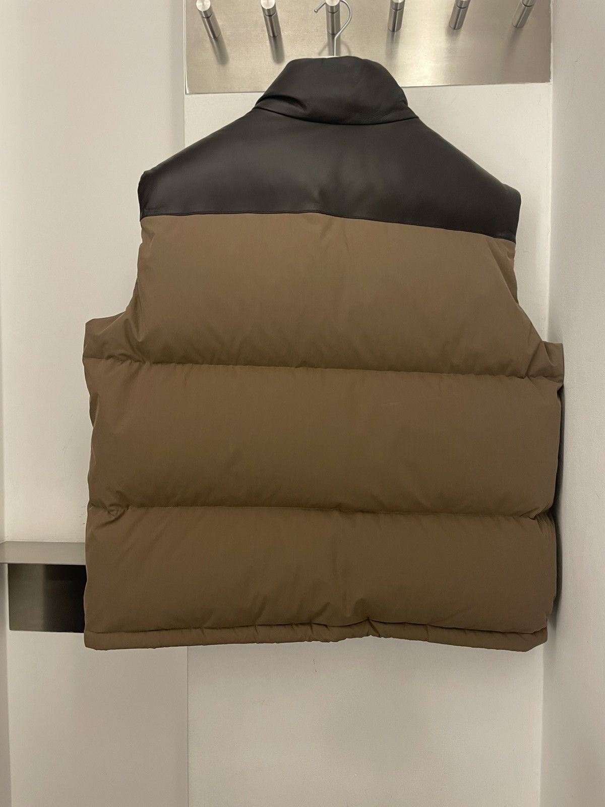 Bottega Veneta FROSTED POPLIN AND LEATHER GILET Size US M / EU 48-50 / 2 - 5 Thumbnail