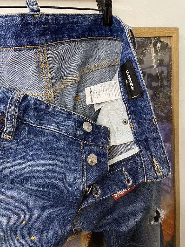 Dsquared2 SS15 Dsquared² Distressed Paint Splattered CG Denim Jeans Size US 32 / EU 48 - 8 Thumbnail