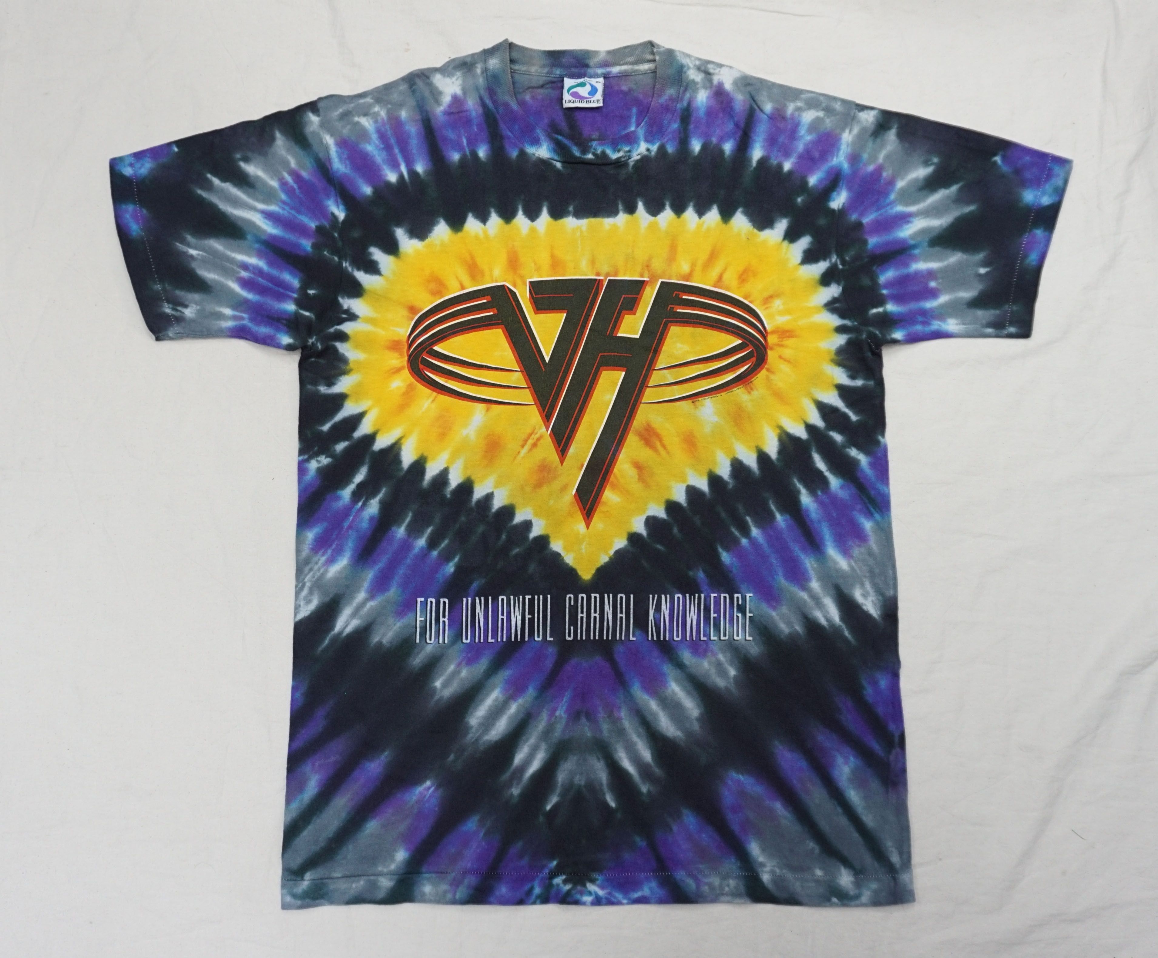 Band Tees × Liquid Blue × Vintage 90's Van Halen ''For Unlawful Carnal Knowledge' T-Shirt Size US XL / EU 56 / 4 - 1 Thumbnail