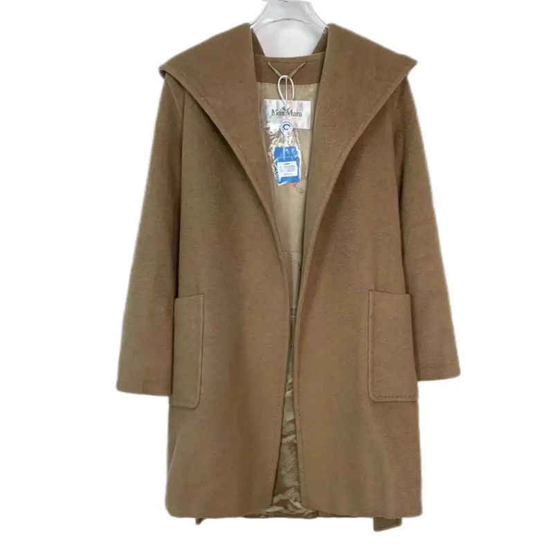 Max Mara MaxMara Camel Color Women's Cotton Coat 0089 Size S / US 4 / IT 40 - 1 Thumbnail