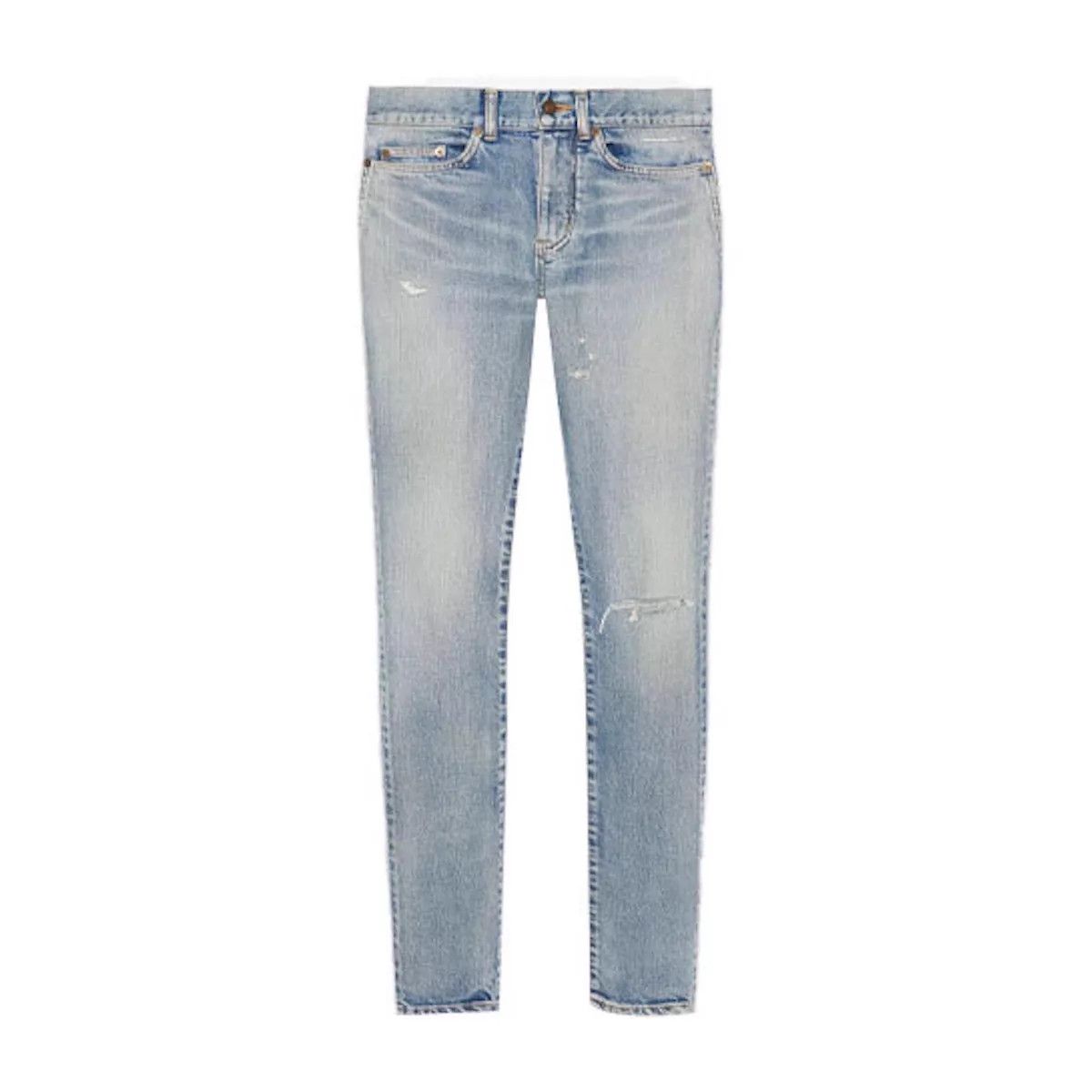 Saint Laurent Paris Saint Laurent D02 SK Skinny Jeans 4568 Ripped Side 27-36 Size US 27 - 8 Thumbnail