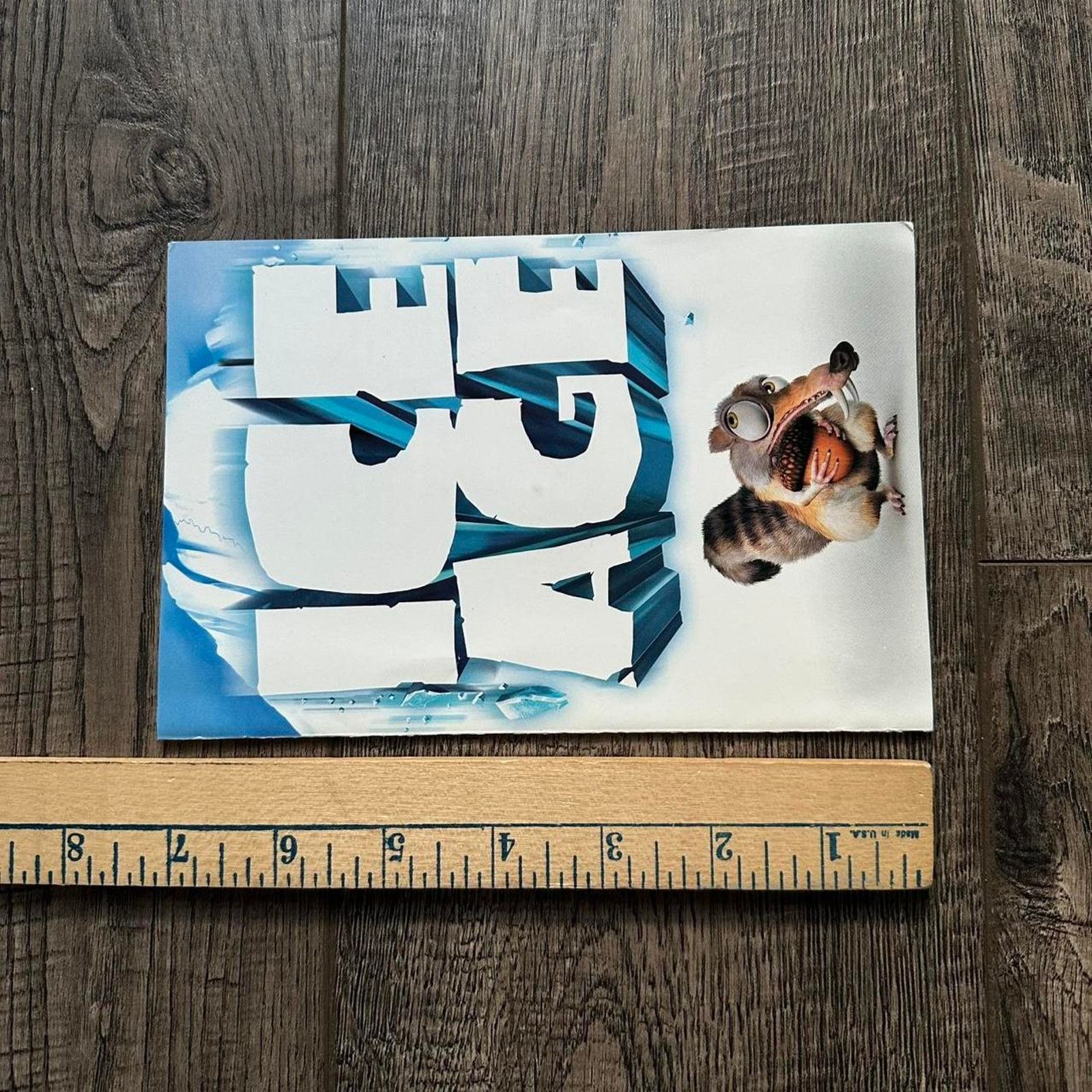 Vintage Vintage 2002 Ice Age Cartoon Movie Promo DVD Poster Print Size ONE SIZE - 4 Thumbnail