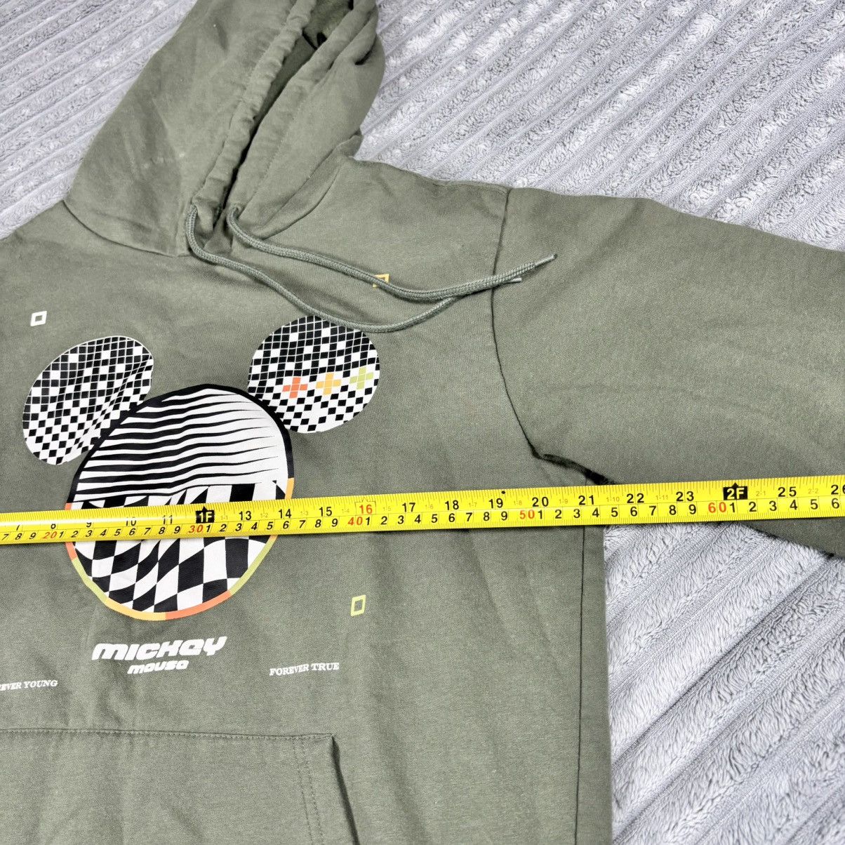 Disney Mickey Mouse Forever Hoodie Mens M Disney Young/True Gray Size US M / EU 48-50 / 2 - 5 Thumbnail