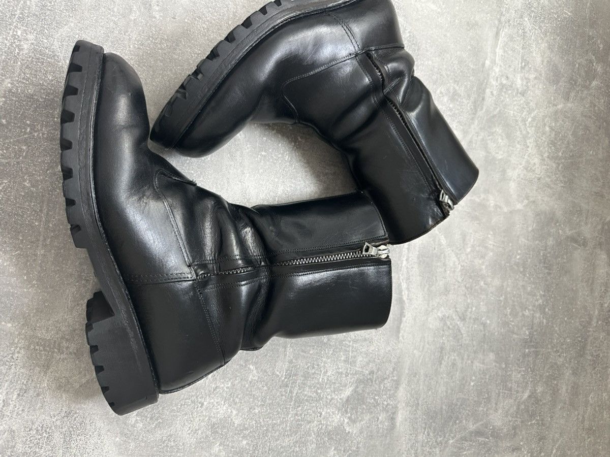 Vintage Hype Gothic Leather Boots Kanye west Style Size US 7.5 / EU 40-41 - 4 Thumbnail