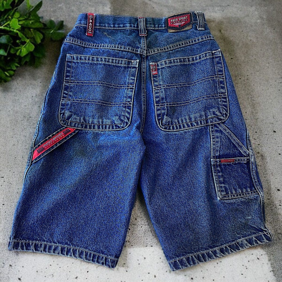 Vintage Paco Sport Y2K Carpenter Jorts Loose Baggy Denim Shorts 00s ...