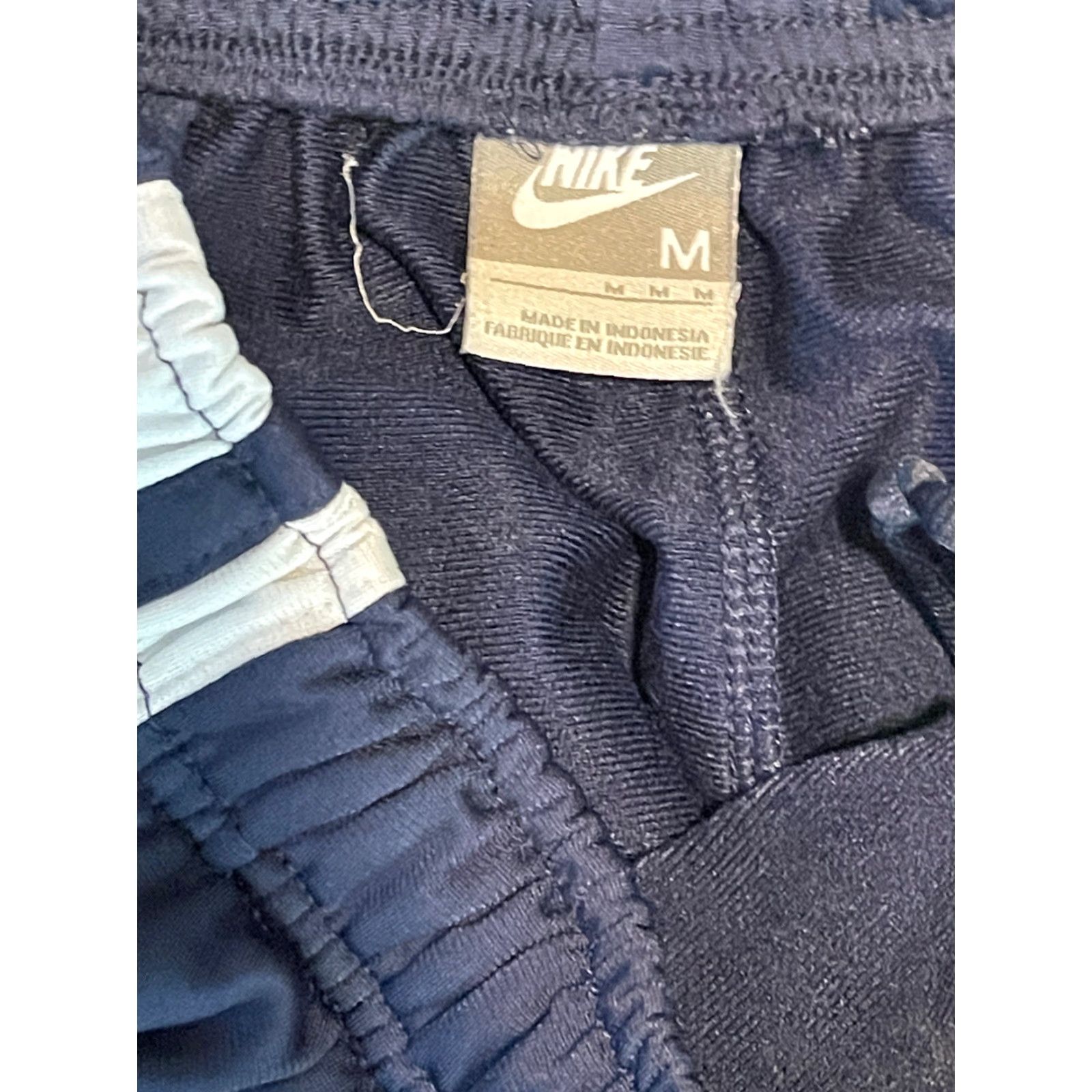 Nike Nike Sweatpants Mens White Swoosh, Mens Size M, Blue - Logo Comfort Activewear Pants Regular Size US 31 - 3 Thumbnail