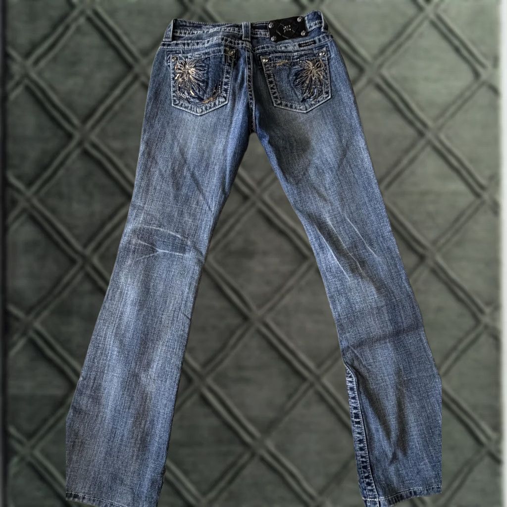 Miss Me × Streetwear × Vintage 2000s Miss Me Blue Faded Jeans w