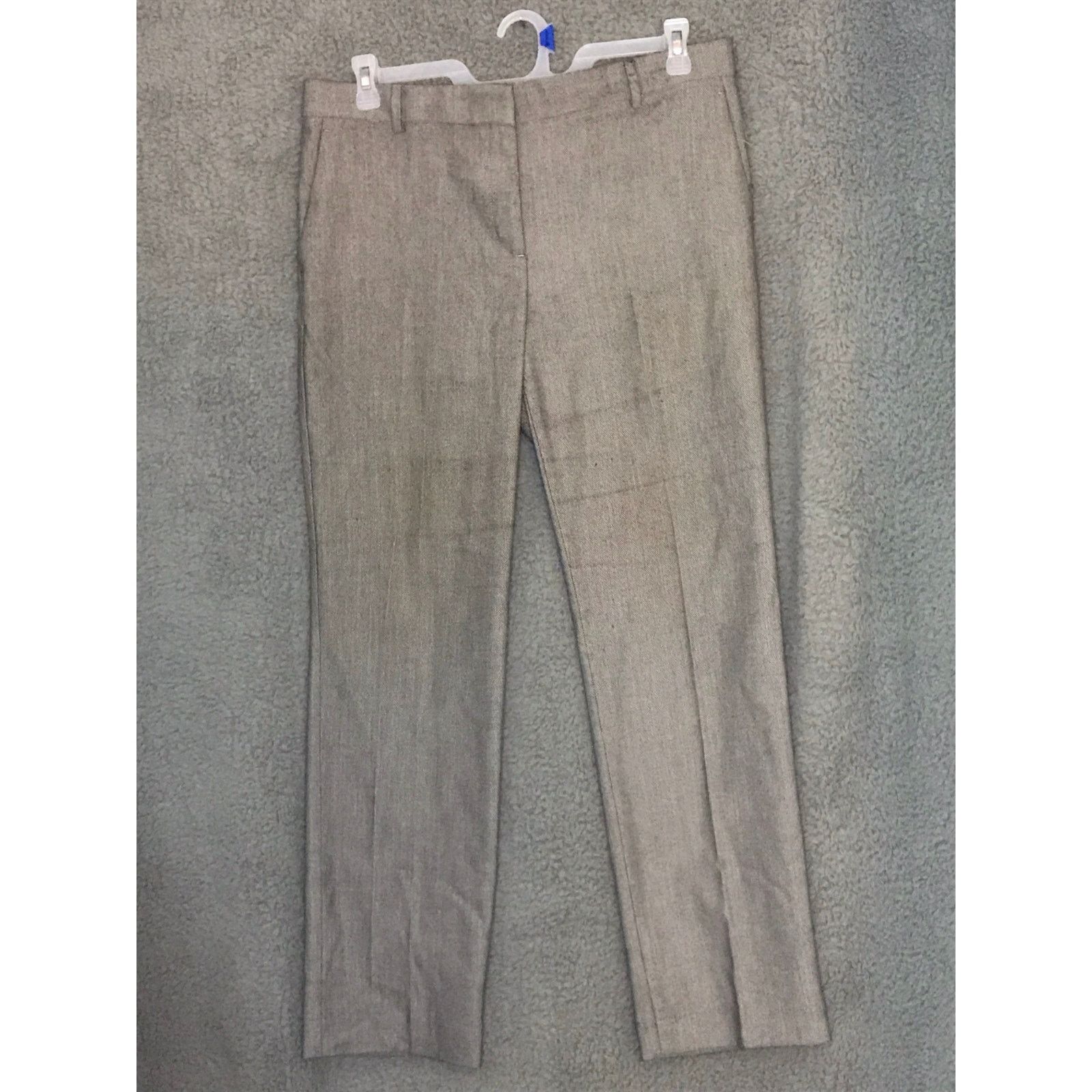 Ann Taylor Ann Taylor Brown Checked Margo Pants Sz 6 Size 28" / US 6 / IT 42 - 1 Thumbnail