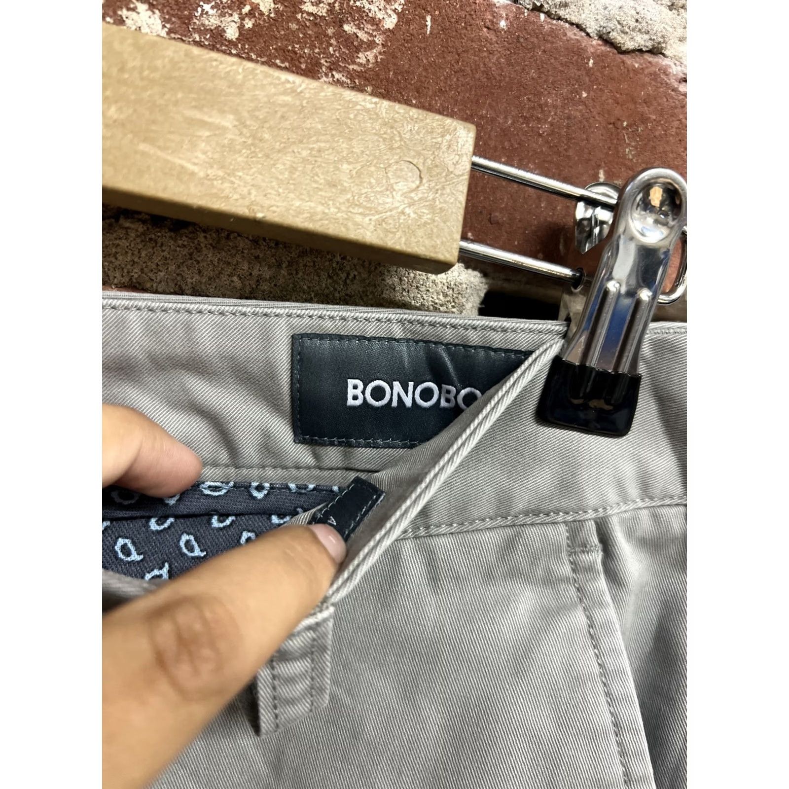 Bonobos Bonobos Pants Mens 31x32 Athletic Fit Gray Dress Pants Size US 31 - 2 Thumbnail