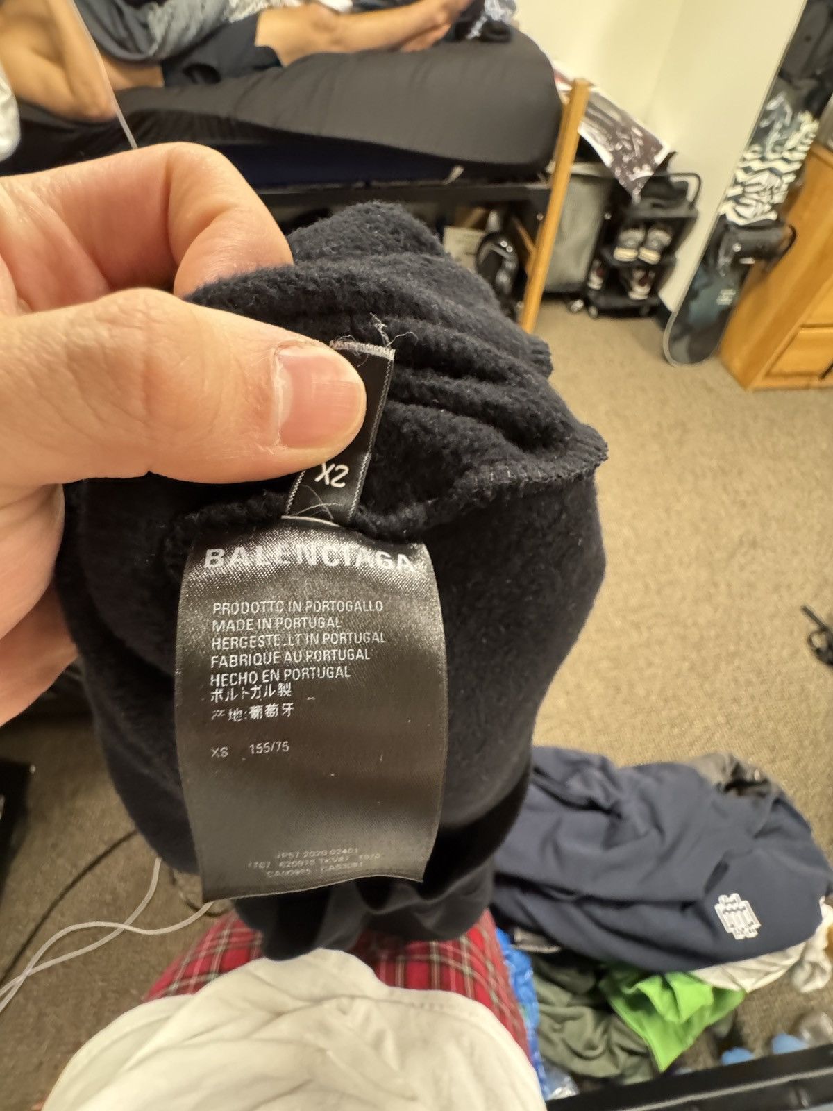 Balenciaga Balenciaga Logo Oversized Hoodie Size US XS / EU 42 / 0 - 5 Thumbnail