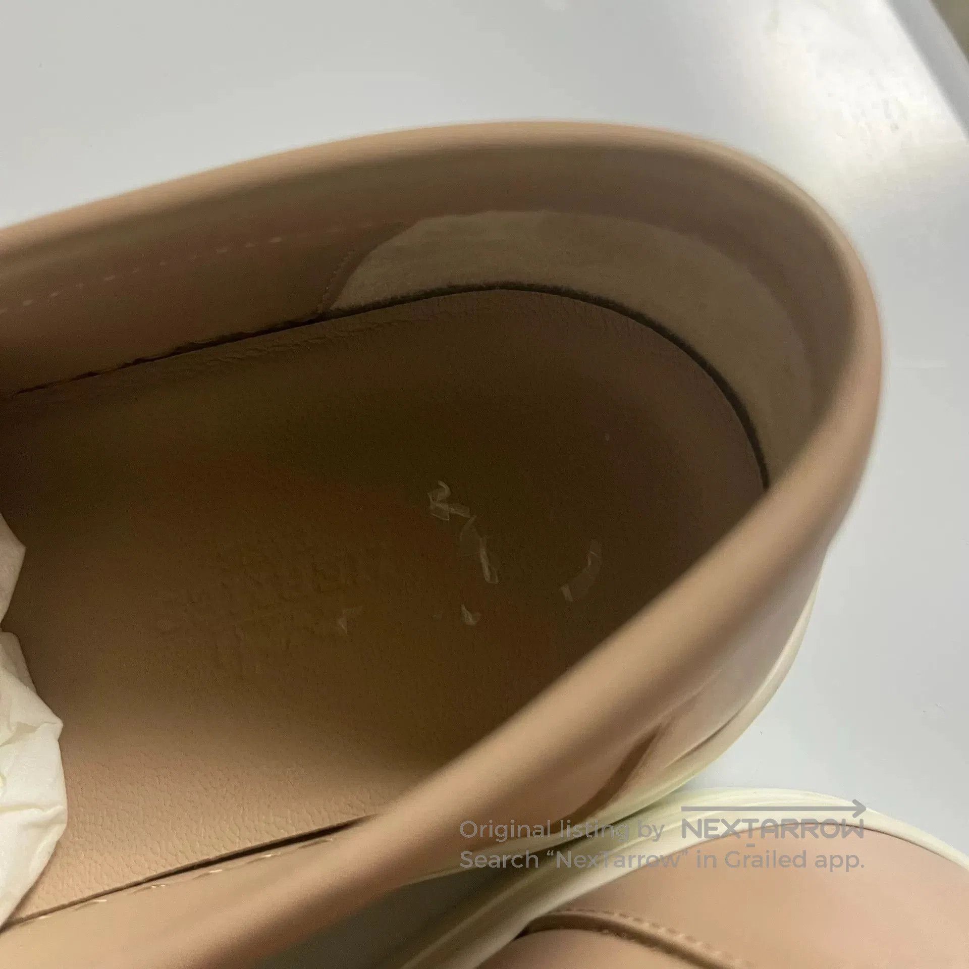Hermes Hermes Beige Kelly Buckle Sneakers. Size US 6 / IT 36 - 8 Thumbnail