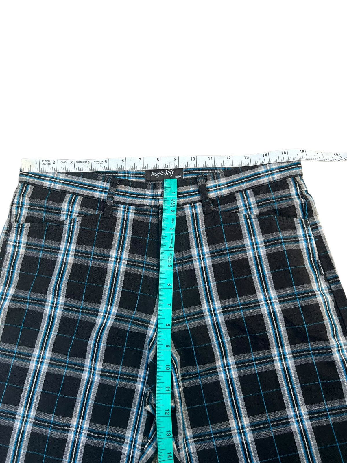 Vintage Japan Brand Swingin Slily Made in Japan Plaid Checks Pant Size US 30 / EU 46 - 3 Thumbnail
