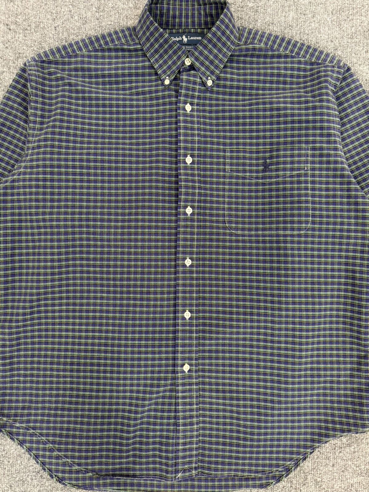 Ralph Lauren Vintage Polo Ralph Lauren Big Shirt Plaid Button Down Size US M / EU 48-50 / 2 - 2 Thumbnail