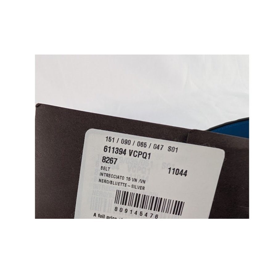 Bottega Veneta o1rshd1 Size: 110 / Intrecciato Belt in Nero / Silver Size 44 - 7 Thumbnail